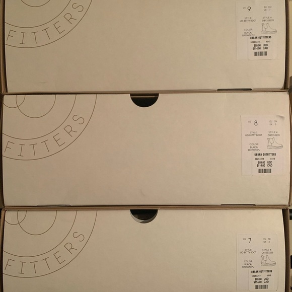 New with box UO Betty treaded Chelsea faux leather chunky platform boot 9 - Picture 10 of 10